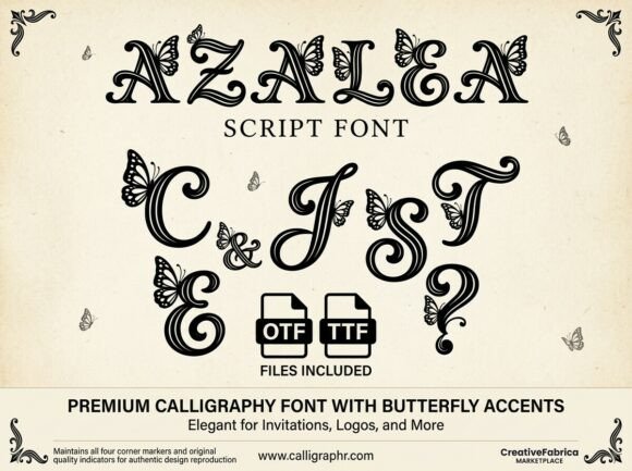 Azalea Font - Preview 1