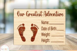 Baby Birth Stats Laser Cut File SVG · Creative Fabrica
