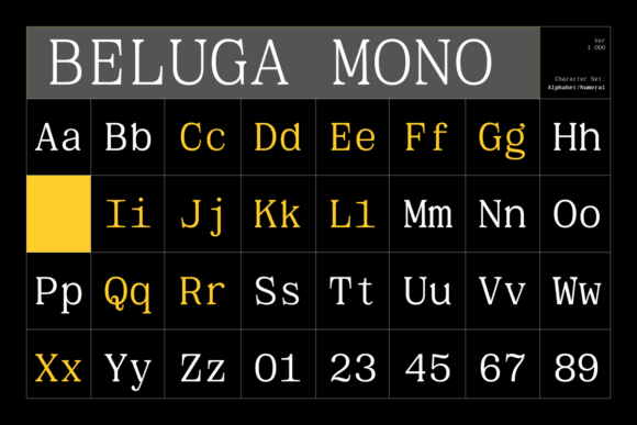 Beluga Mono Font - Preview 1