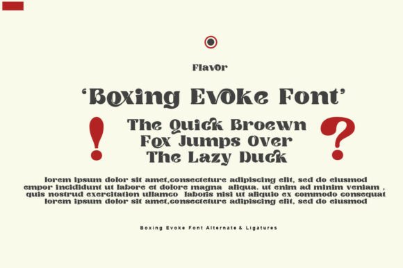 Boxing Evoke Font - Preview 2