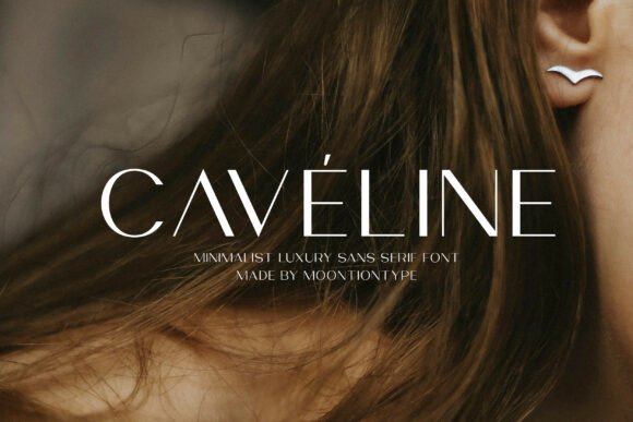 Caveline Sans-Serif-Schriftarten Schriftart Von Moontiontype