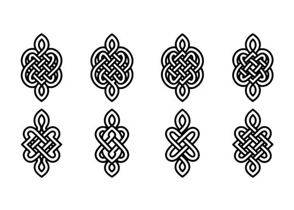 Celtic Knot Ornament SVG Set
