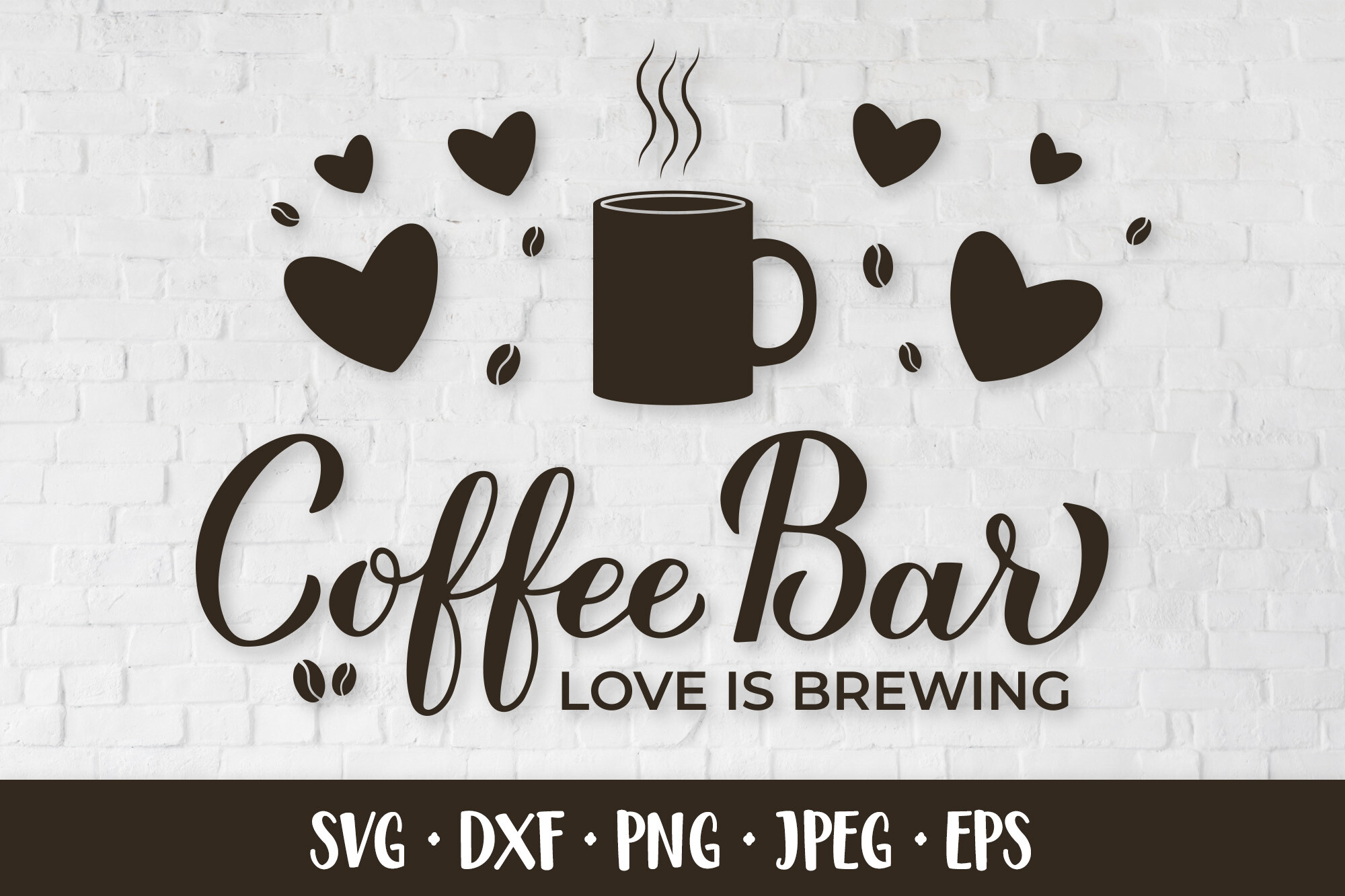 Coffee Bar Sign. Wedding Bar Sign SVG