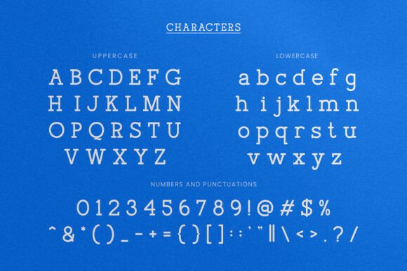 Column Font - Preview 1