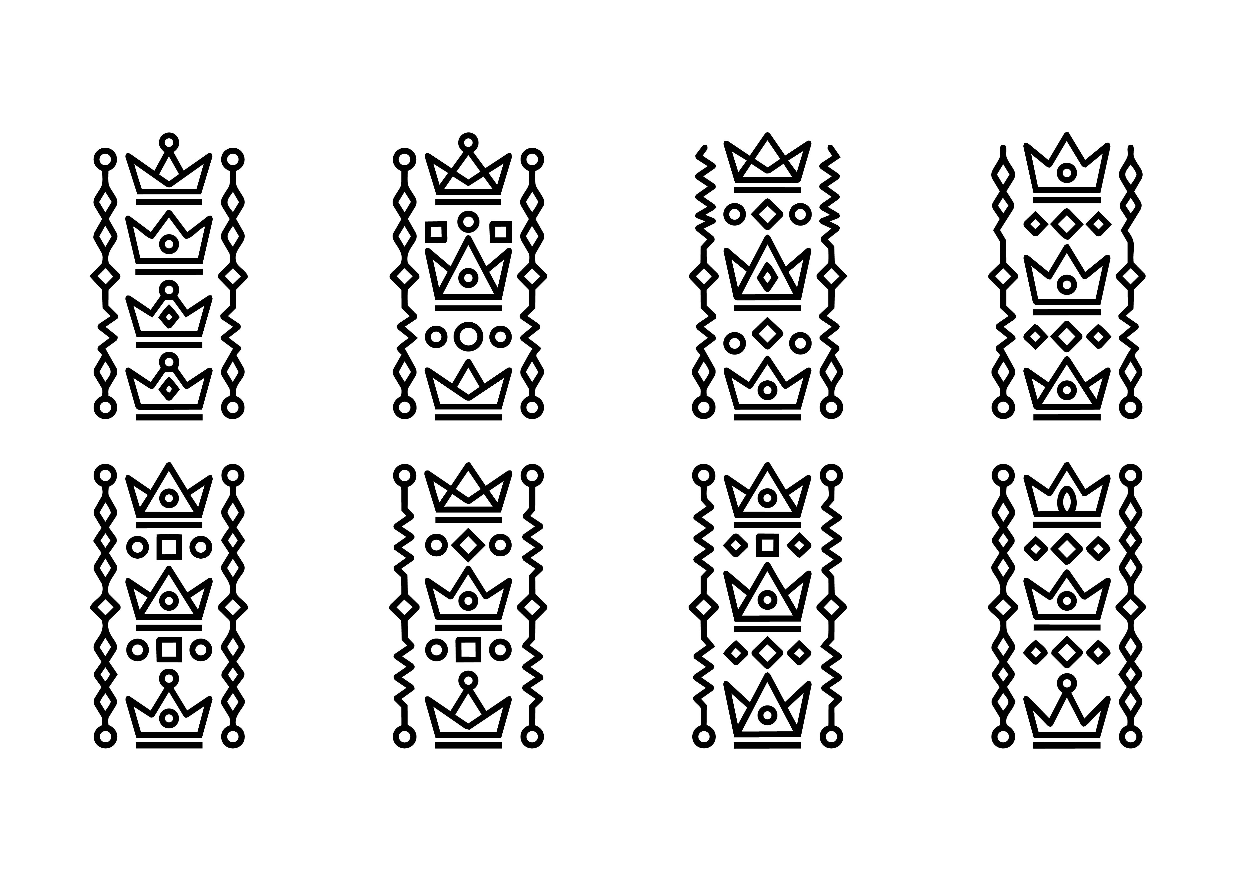 Crown Border SVG Set
