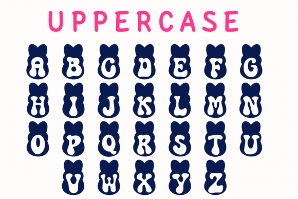 Cute Easter Bunny Font - Preview 1