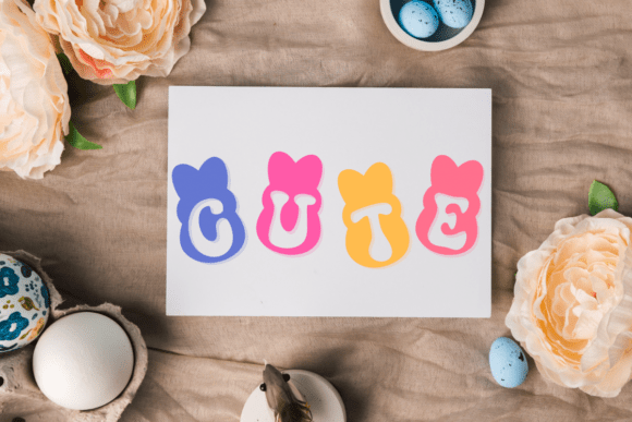 Cute Easter Bunny Font - Preview 4