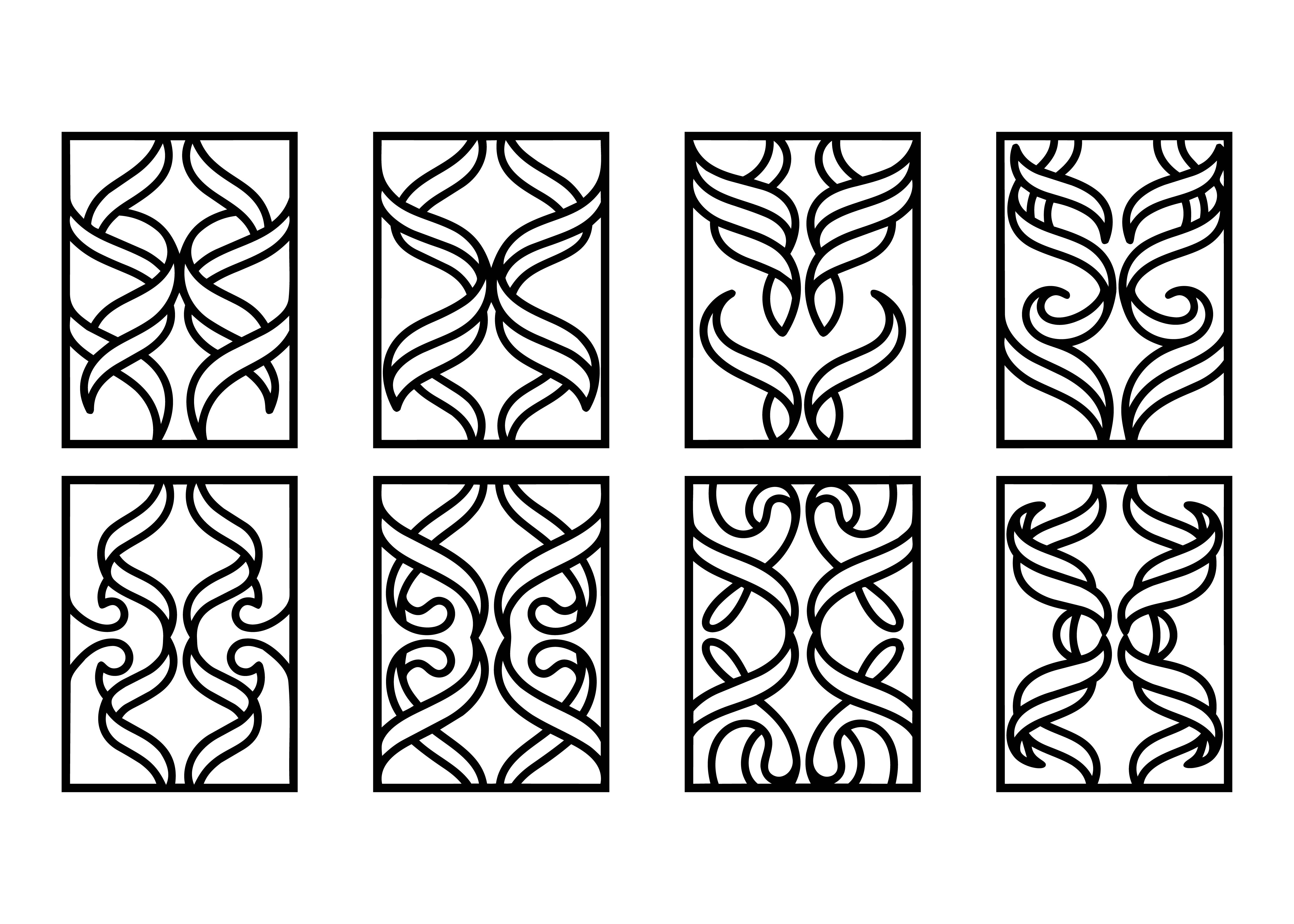 Decorative Panel SVG Set