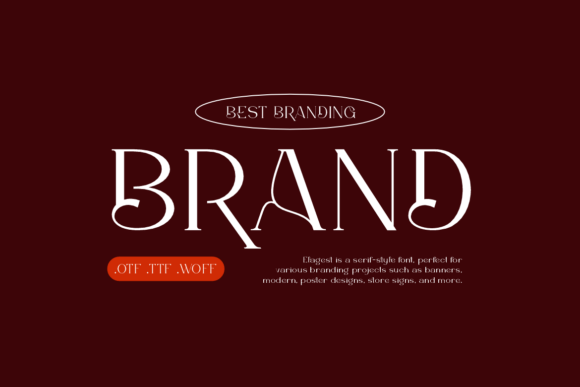 Elagest Font PNG with transparent background - Preview 3