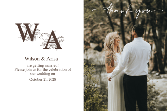 Elegant Floral Monogram Font - Preview 1