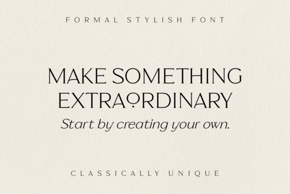 Formal Stylish Font - Preview 2