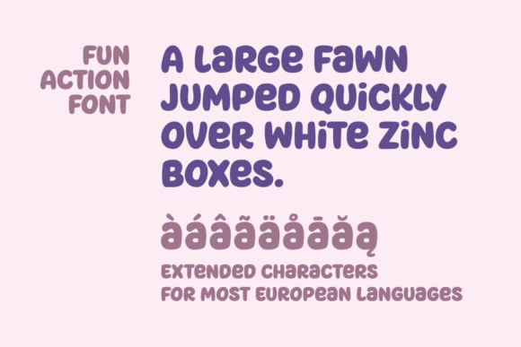 Fun Action Font - Preview 2