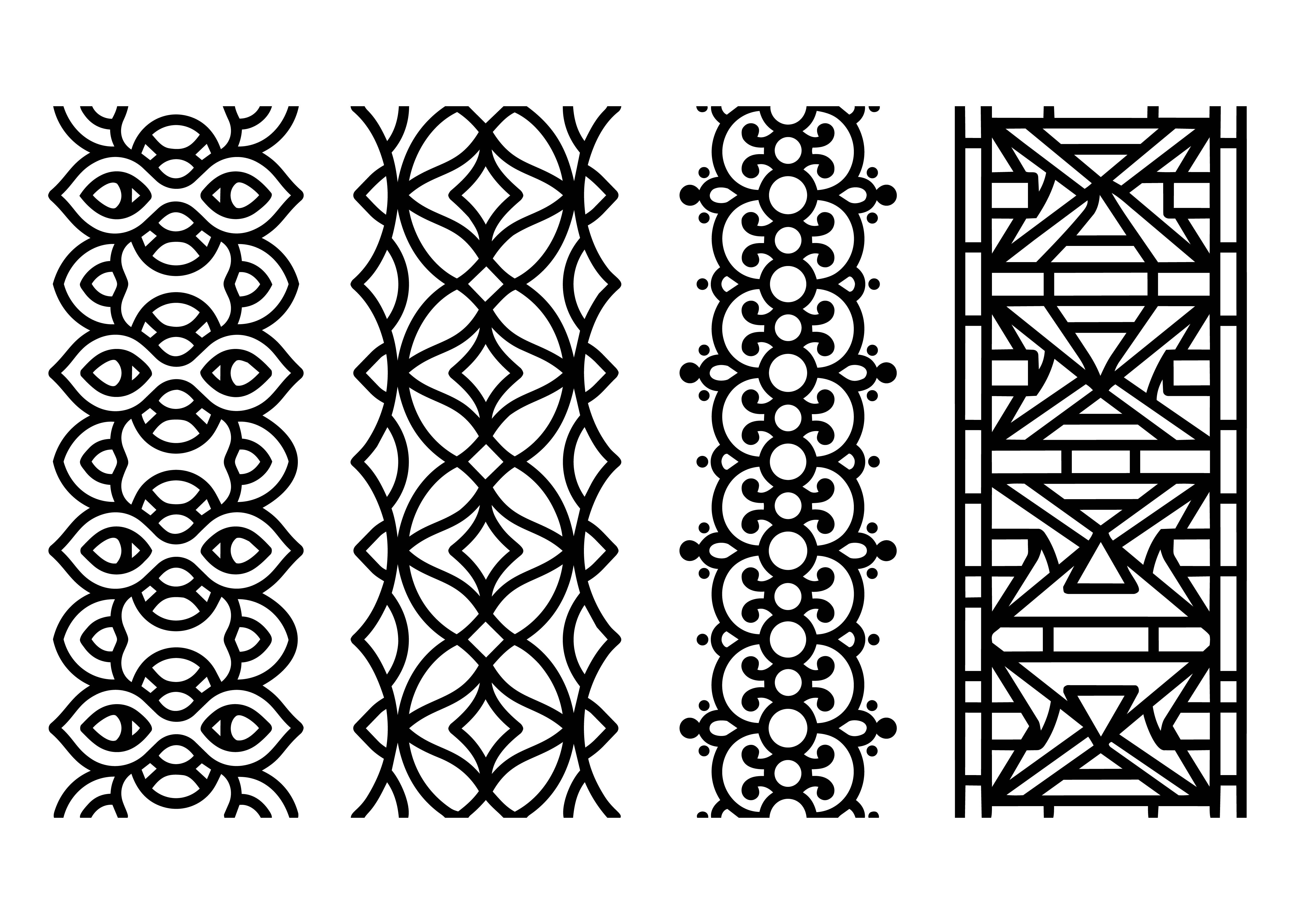 Geometric Border SVG Set