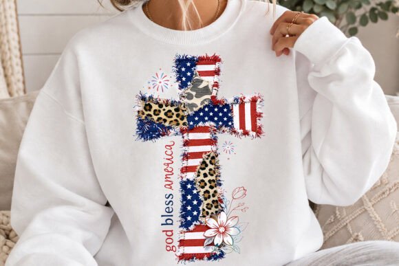 God Bless America PNG, 4th of July PNG Illustration Designs de T-shirts Par PrintExpert