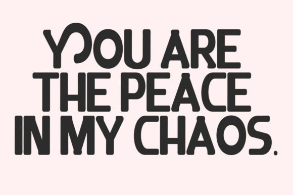 Heart Chunky Font PNG with transparent background - Preview 2
