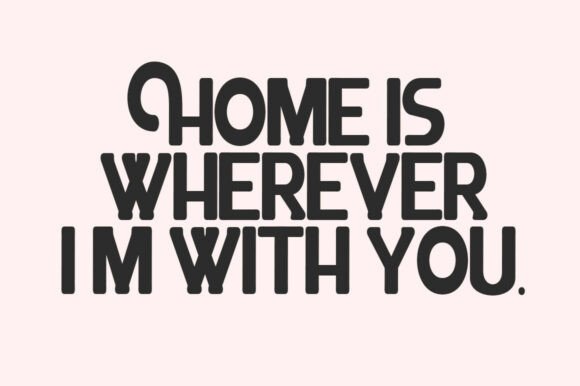 Heart Chunky Font PNG with transparent background - Preview 4