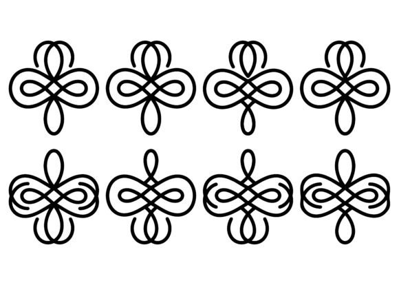 Infinity Loop Ornament Vector Set SVG