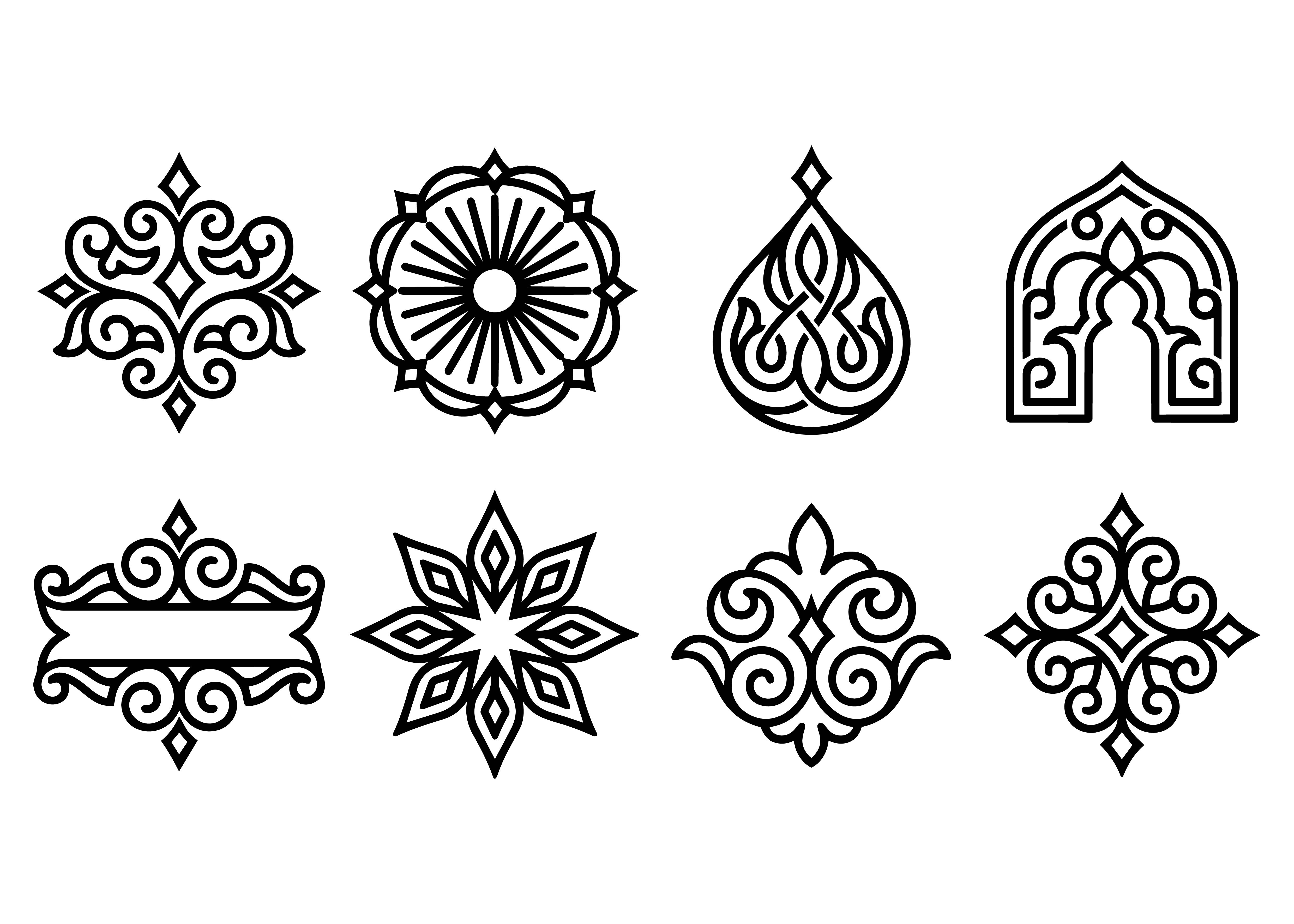 Islamic Geometric Ornament Vector SVG