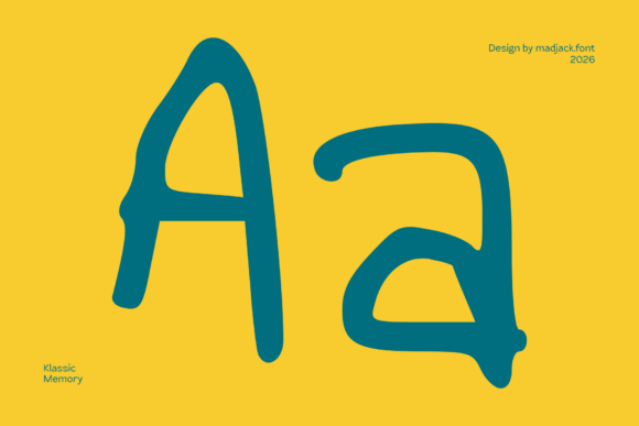 Klassic Memory Font PNG with transparent background - Preview 5