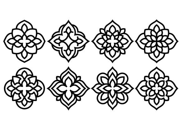 Layered Floral Vector Set