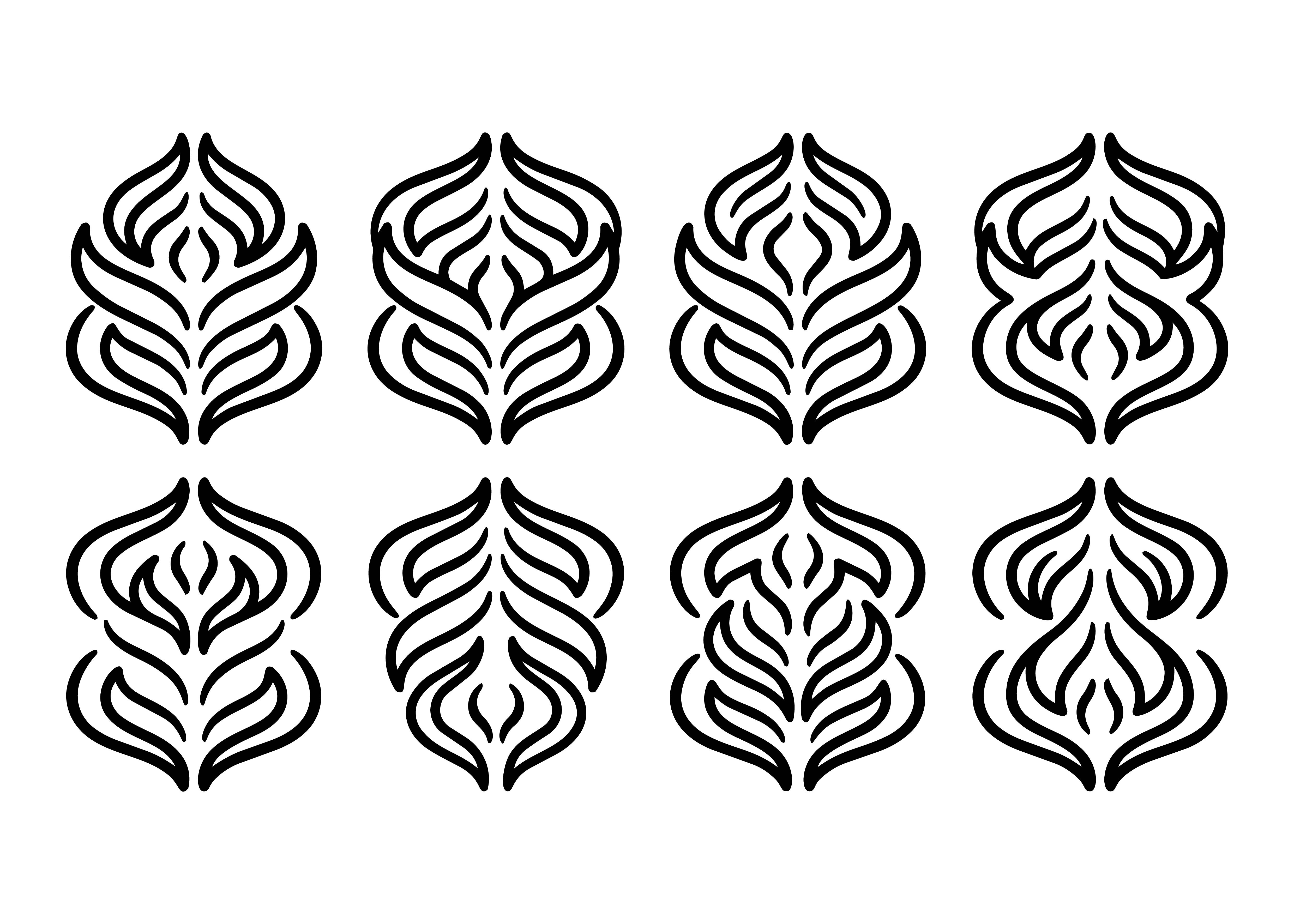 Leaf Ornament SVG Set