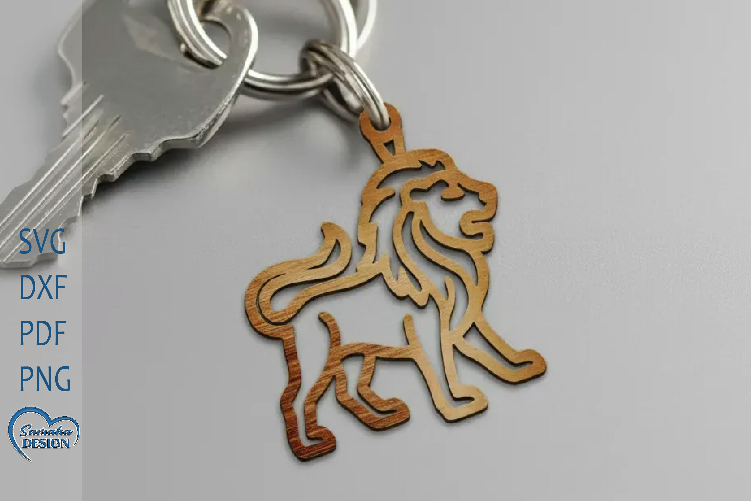 Lion Keychain Laser Cut. Zodiac Signs