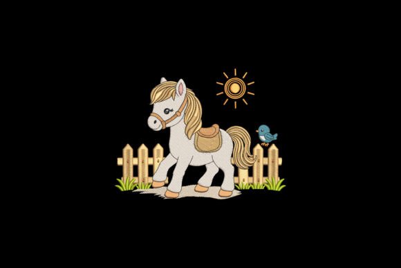 Little Pony Pastoral Scene