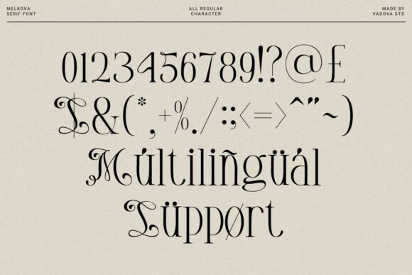 Melkova Font PNG with transparent background - Preview 2