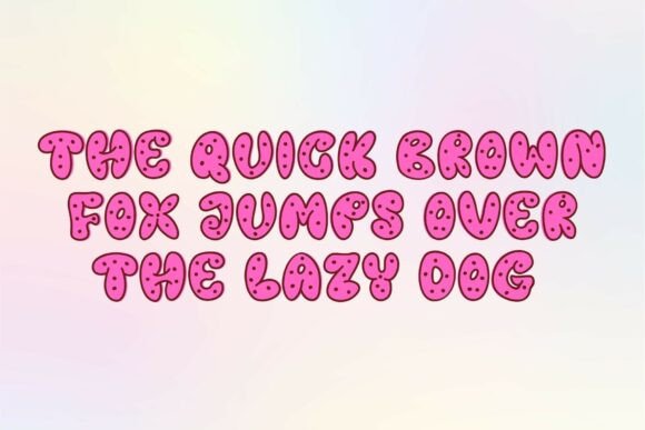 Melted Donuts Font PNG with transparent background - Preview 1