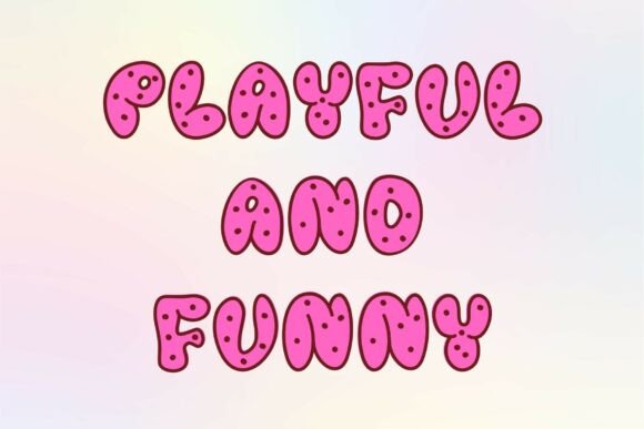 Melted Donuts Font PNG with transparent background - Preview 4
