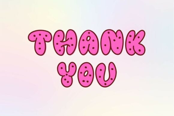 Melted Donuts Font PNG with transparent background - Preview 6