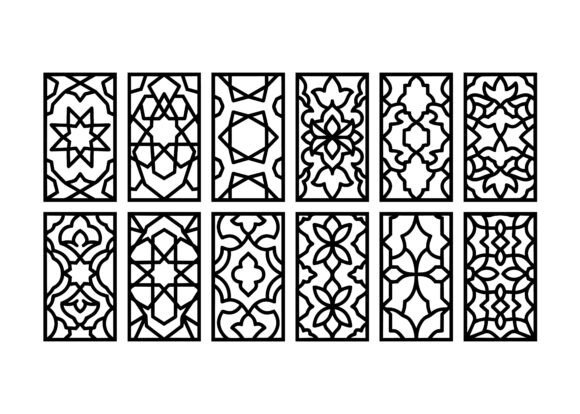 Moroccan Geometric Panel SVG Bundle
