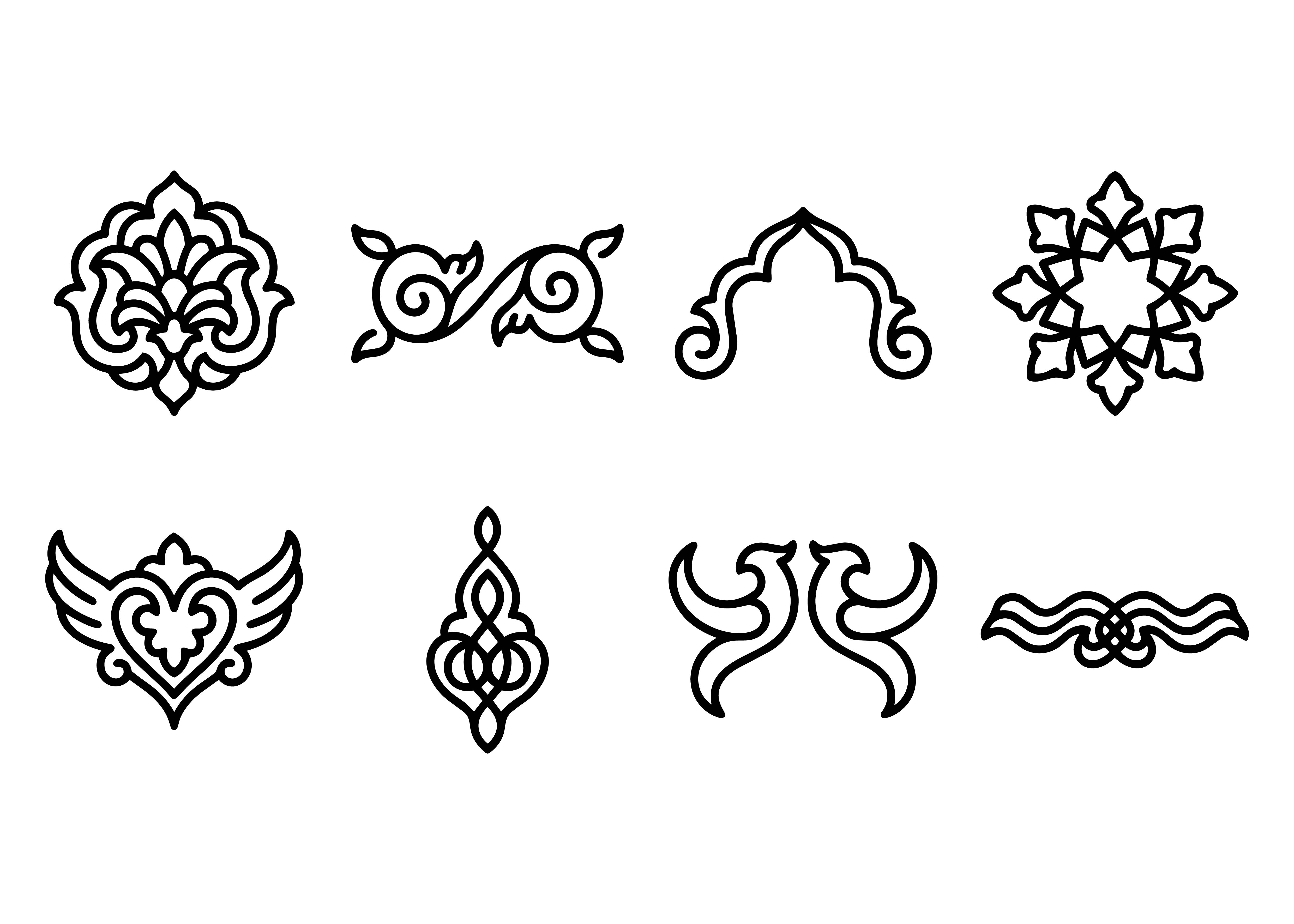 Moroccan Ornament Vector Set