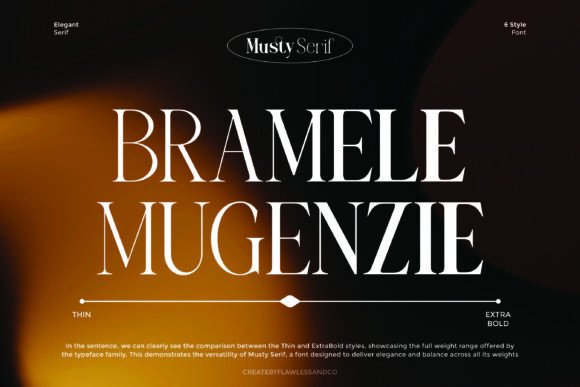Mustyserif Font PNG with transparent background - Preview 1