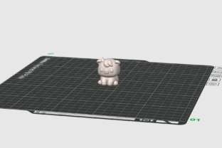 Pig Figurine STL Cute Farm Animal Decor · Creative Fabrica