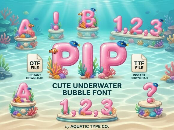 Pip Font PNG with transparent background - Preview 2