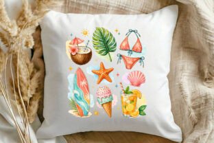 Preppy Summer Beach Cute Vibes PNG Graphic by SR Design · Creative Fabrica