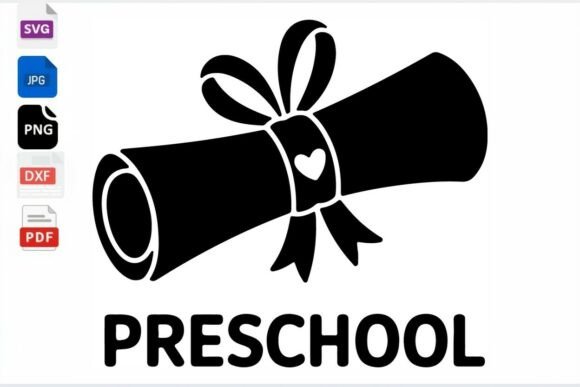 Preschool Graduation Diploma SVG Cut Gráfico Manualidades Por mhrana730