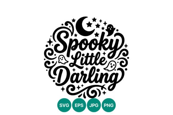 Spooky Little Darling Script Lettering
