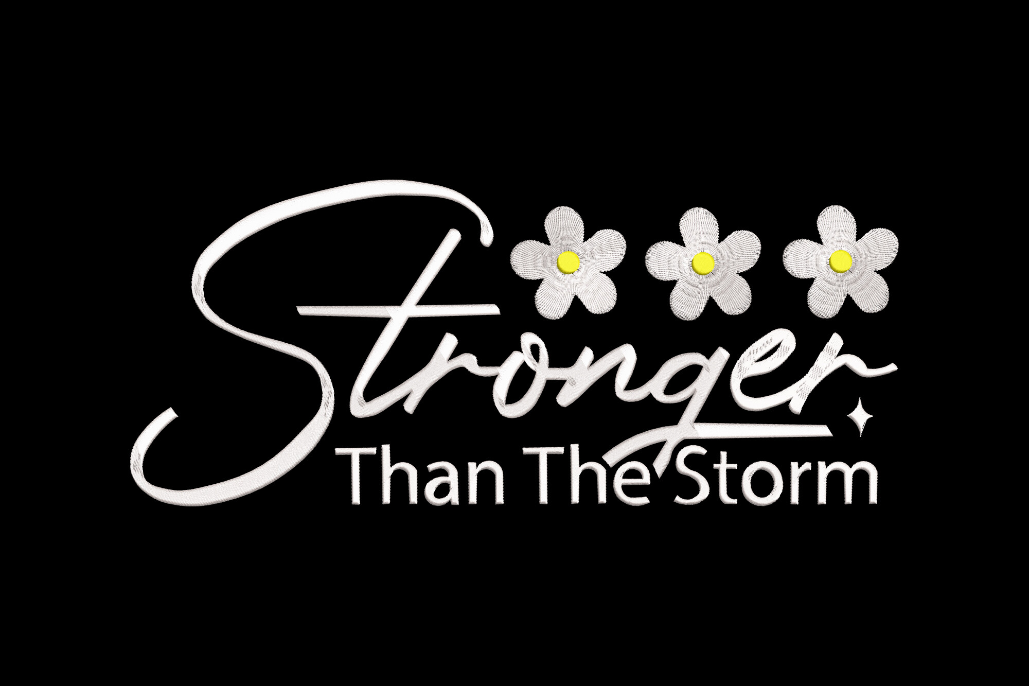Stronger Than the Storm Daisy Flower