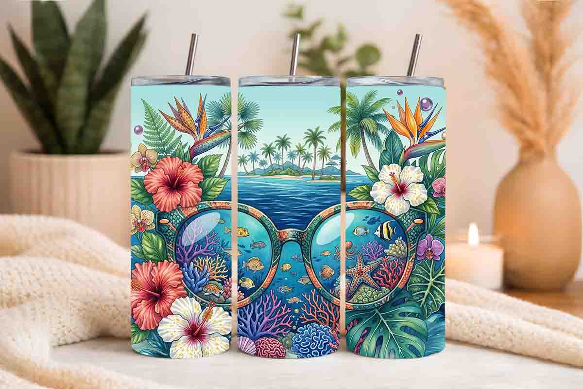 Summer Tumbler Wrap Graphic by KDP AMAZING · Creative Fabrica