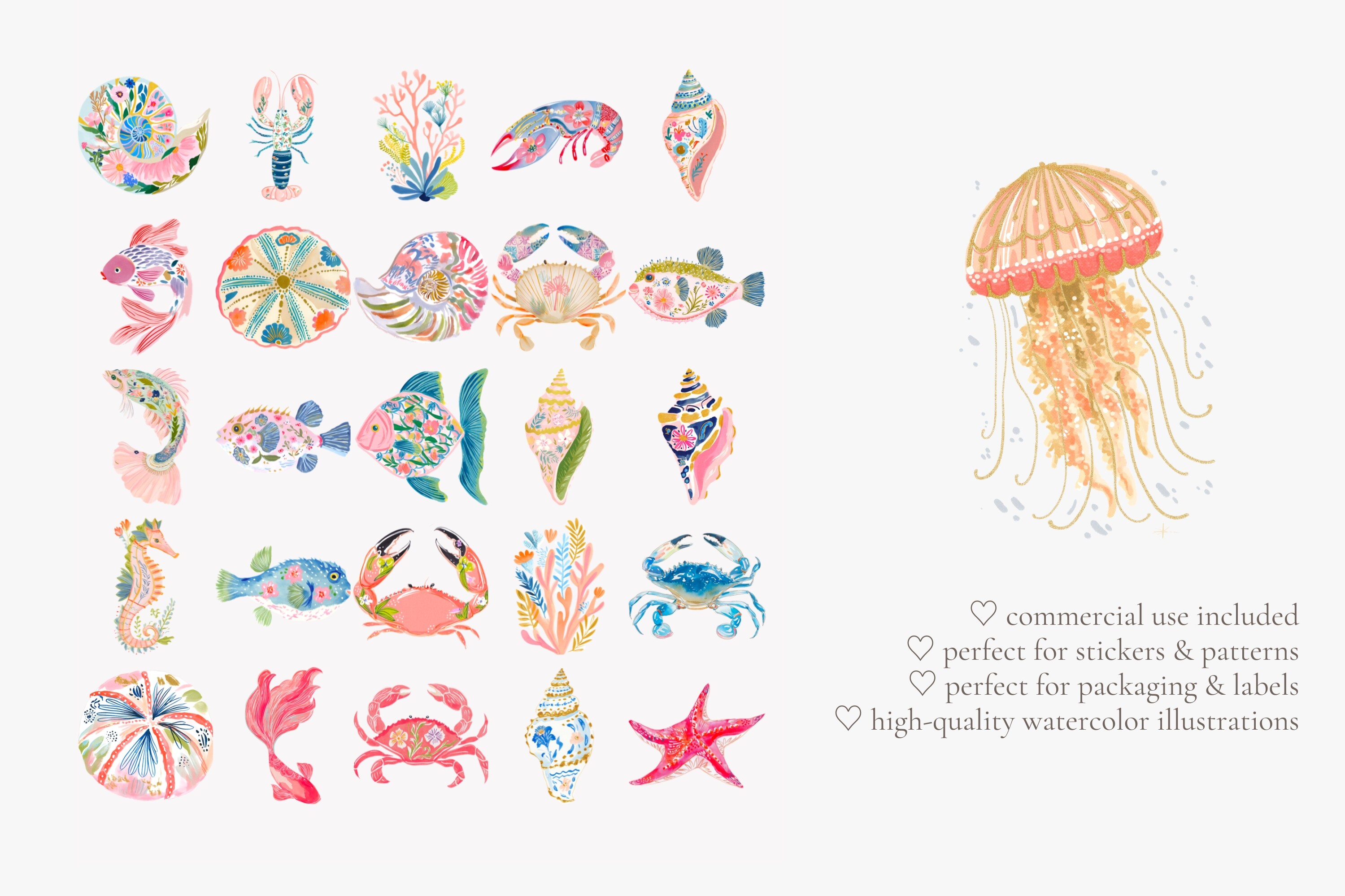 Tropical Reef Clipart Set - photo 3