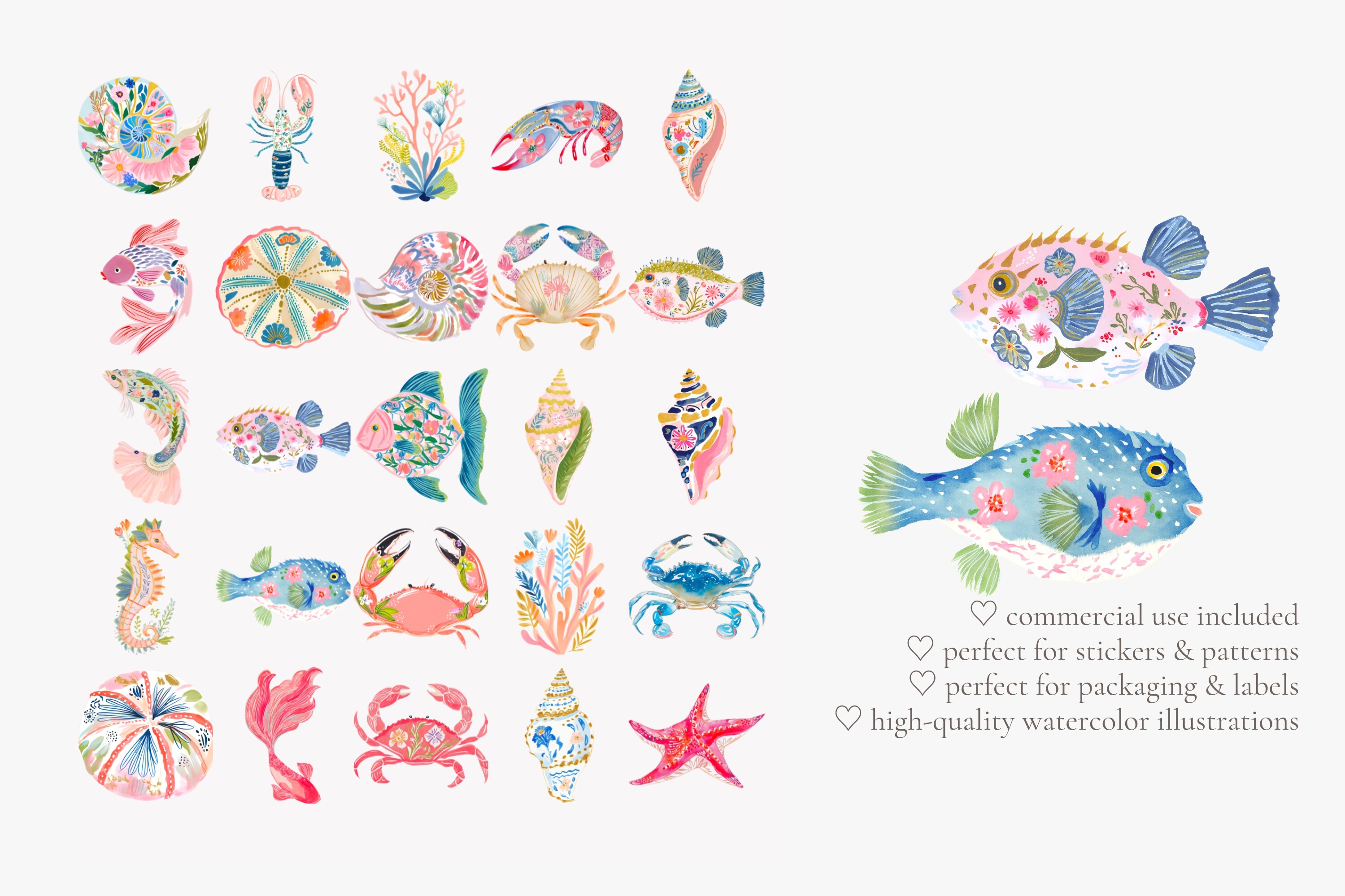 Tropical Reef Clipart Set - photo 4