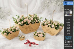 Umbrella Flower Boxes Laser Cut Bundle · Creative Fabrica
