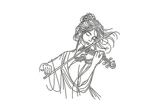 Violin Girl Fine Art