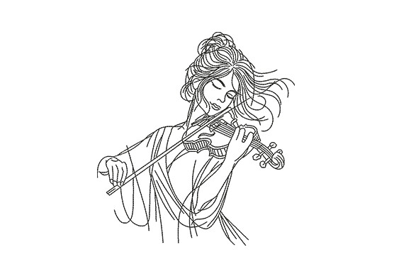 Violin Girl Fine Art