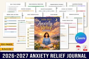 2026–2027 Anxiety Relief Journal Graphic by designmela01 · Creative Fabrica