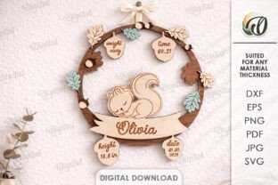 Baby Name Signs with Birth Stats Bundle · Creative Fabrica