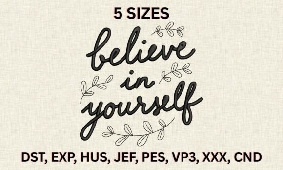 Believe in Yourself Pattern Art
