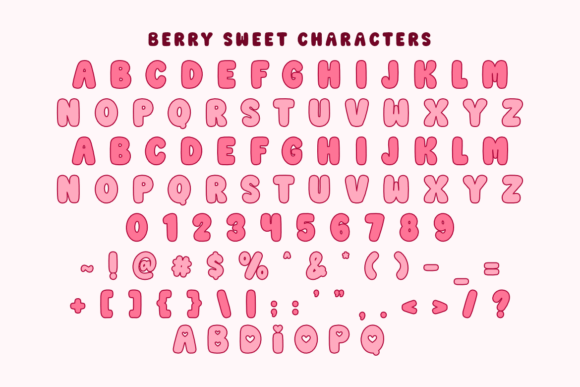 Berry Sweet Font - Preview 1